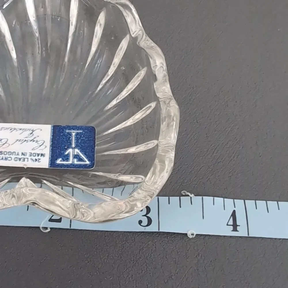 Yugoslavian Lead Crystal Heart Trinket Box